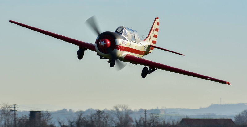 Volo su aereo da caccia