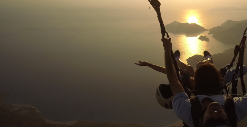 Volo in parapendio in provincia di Messina: vista da San Giorgio