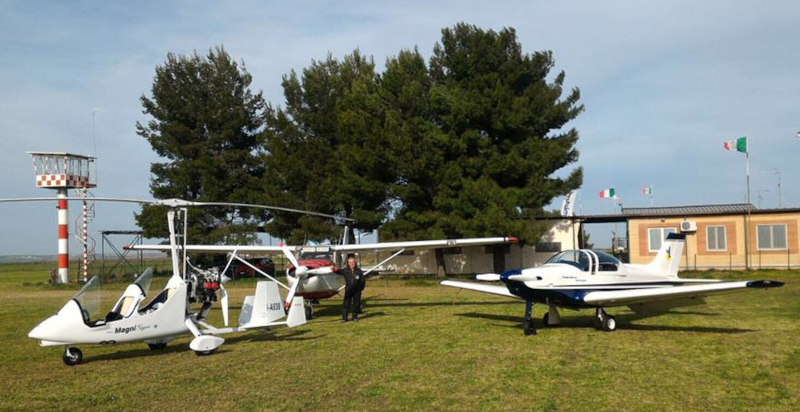 Campo volo Gaudiano di Lavello in Basilicata