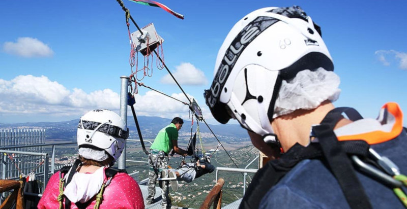 zipline a Roma